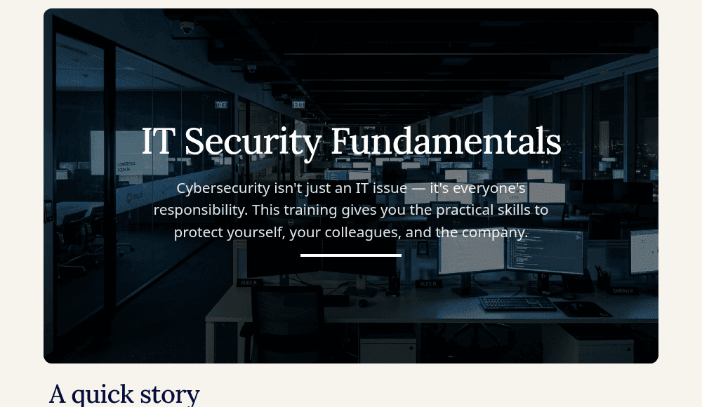 IT Security Fundamentals
