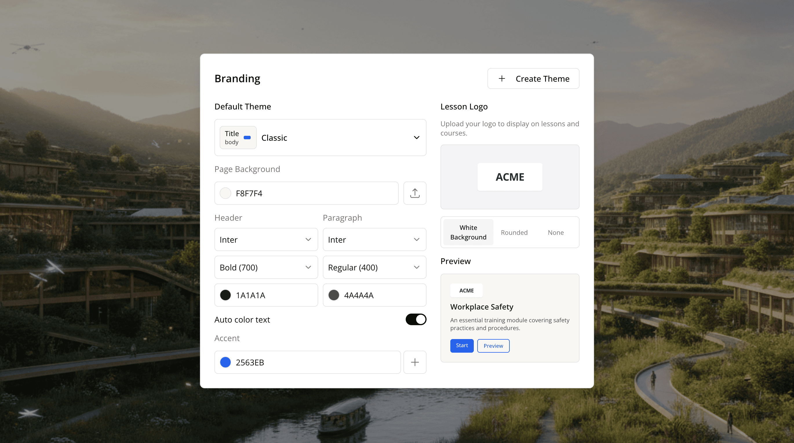 Brand customization