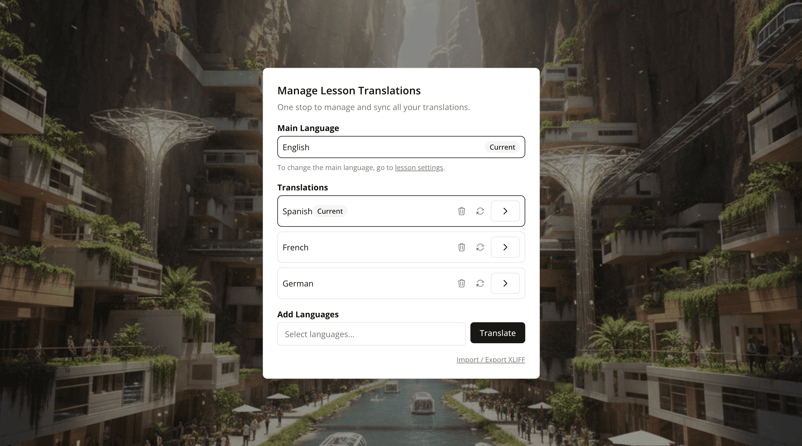 Editing translations inline in the editor