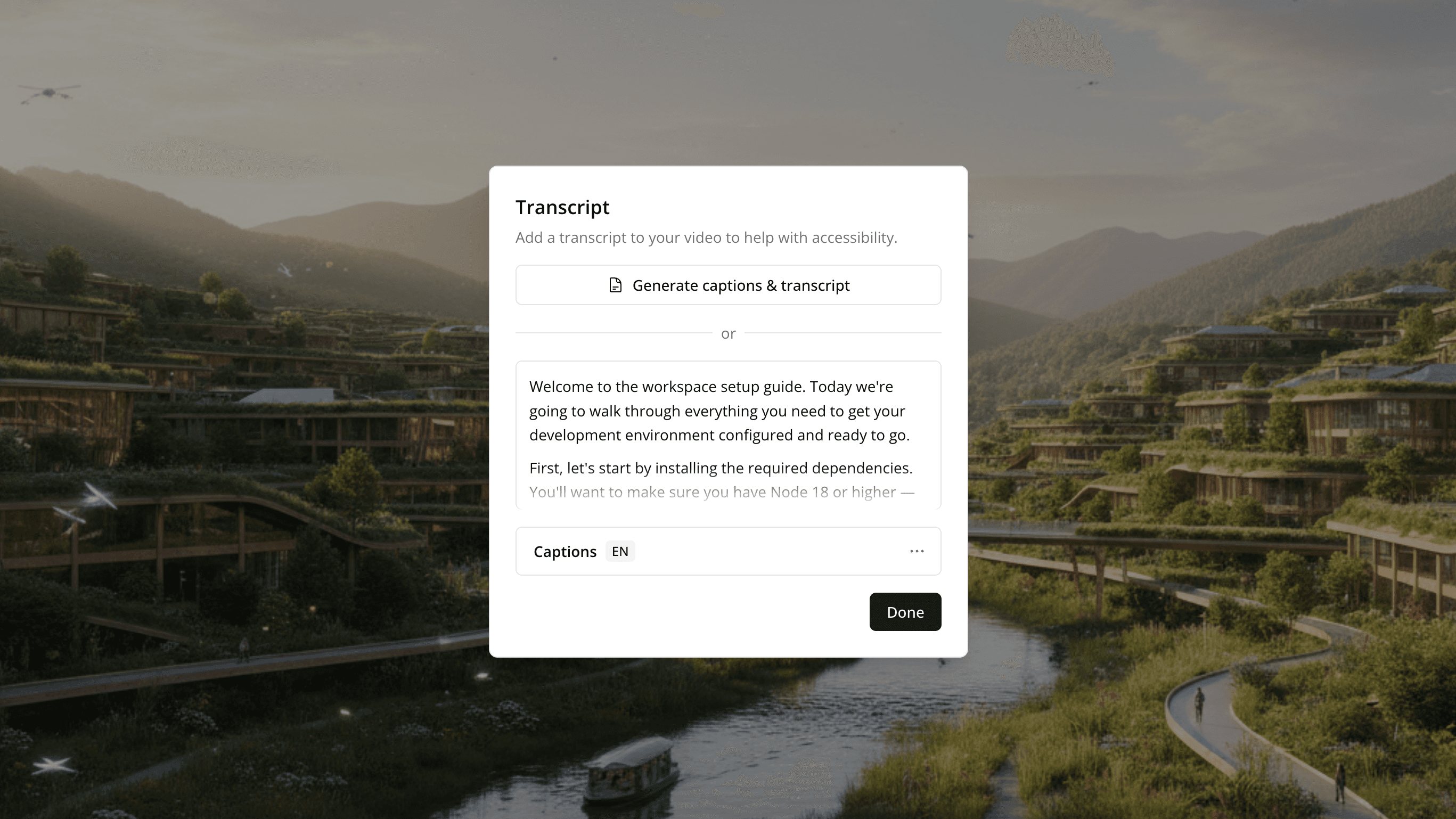 AI-generated video transcript