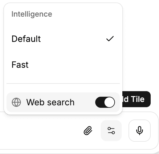 AI agent can search the web while building content