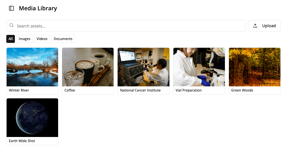 Asset library