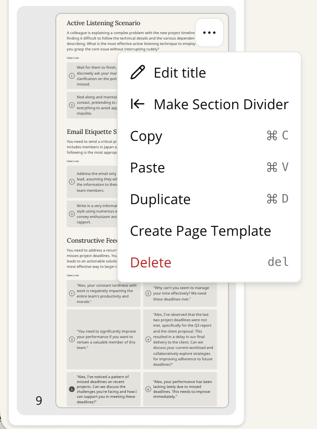Edit title of a page