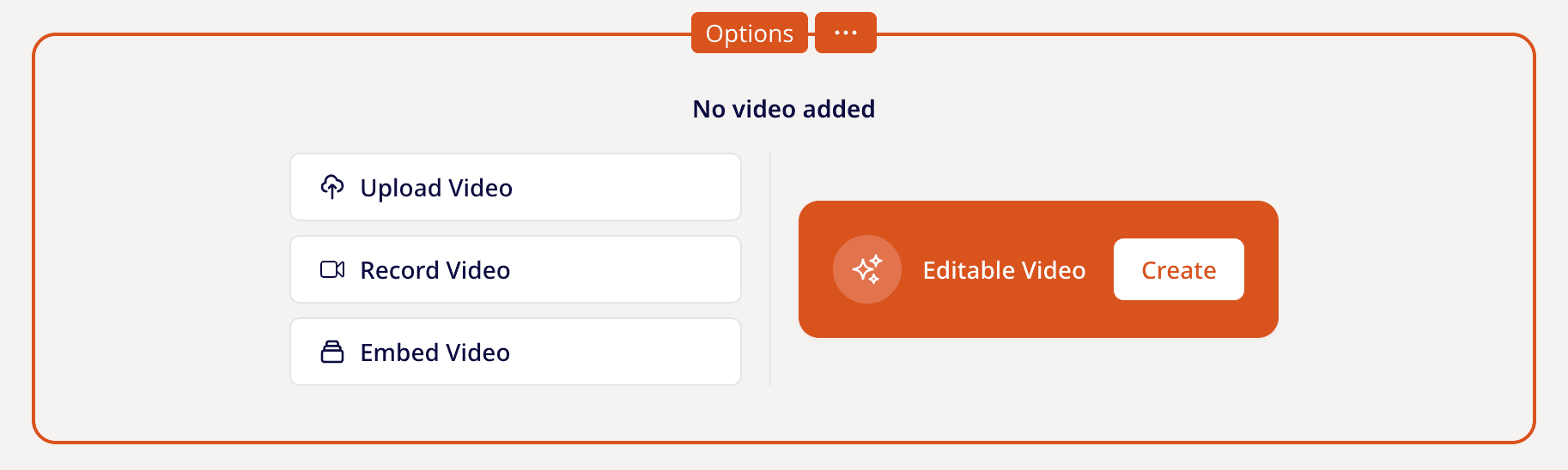 Unified video upload UX